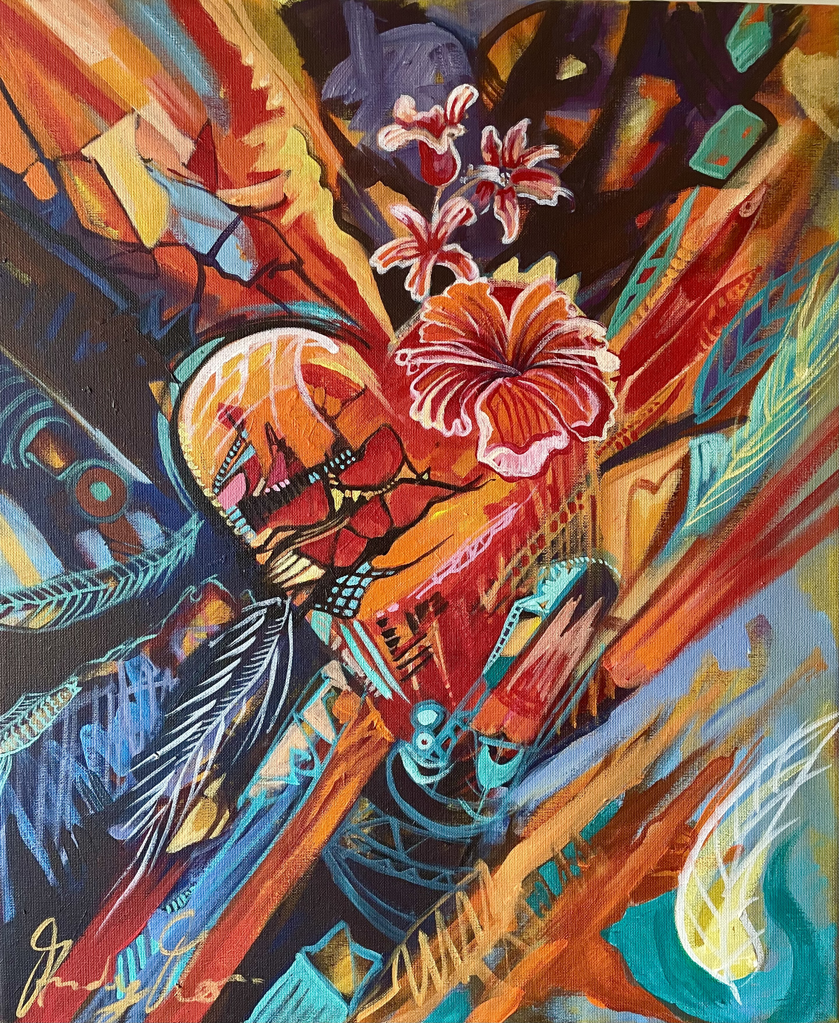 Hippie Heart 50 x 60 cm